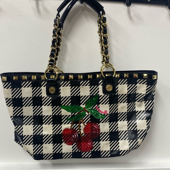 Betseyville by Betsey Johnson sequin cherry bag - Picture 1 of 9